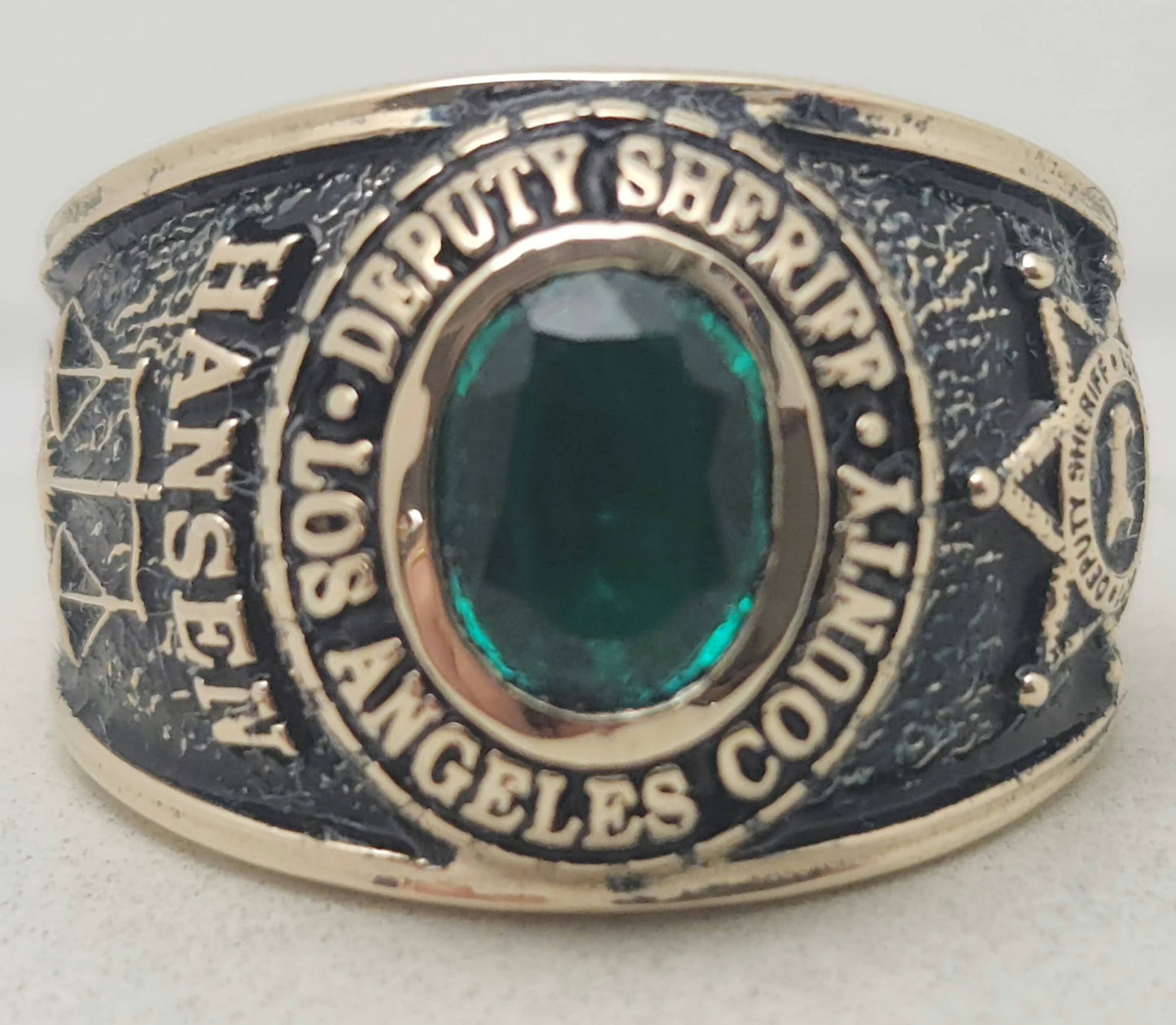 LACSD Official Officers Stone Ring