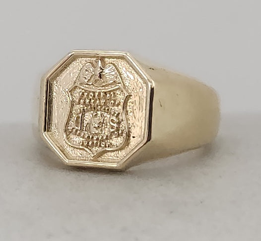 FBI Octagon Solid Ring