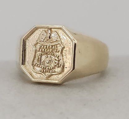 FBI Octagon Solid Ring