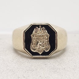 FBI Octagon Solid Ring