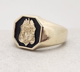FBI Octagon Solid Ring