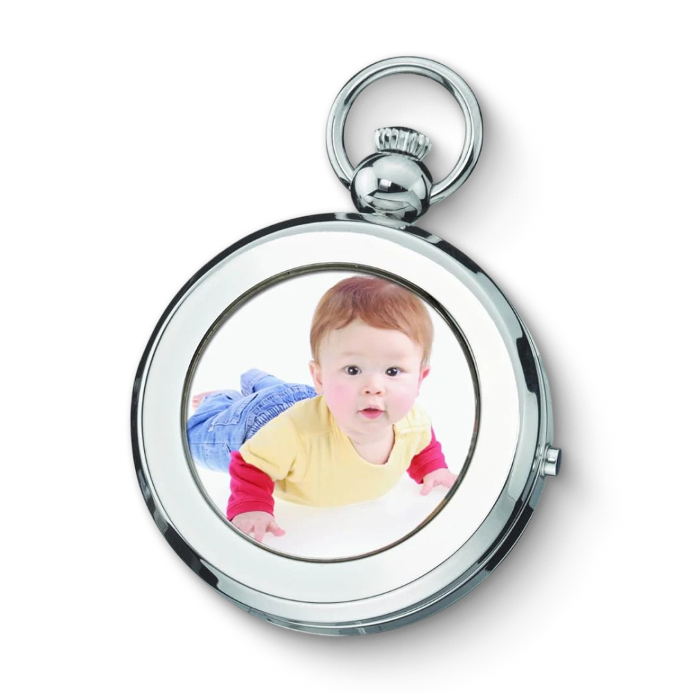 Charles Hubert Half Hunter Photo Frame Mechanical Pocket Watch 3849
