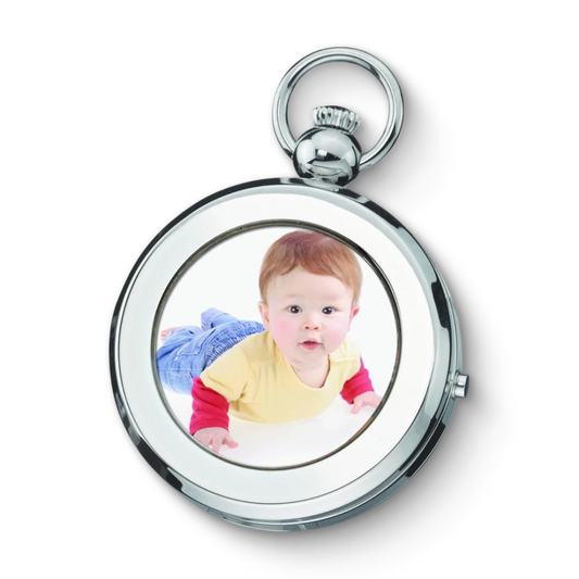 Charles Hubert Half Hunter Photo Frame Mechanical Pocket Watch 3849