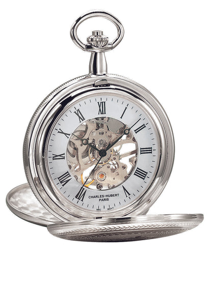 Charles-Hubert Double Full Hunter Mechanical Pocket Watch 3537