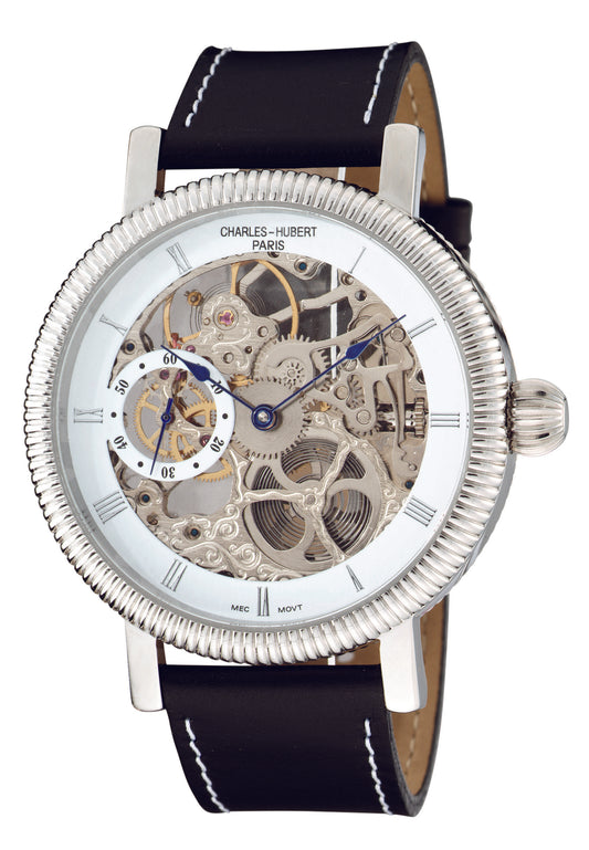 Charles-Hubert Stainless Steel Mechanical Watch 3737-W