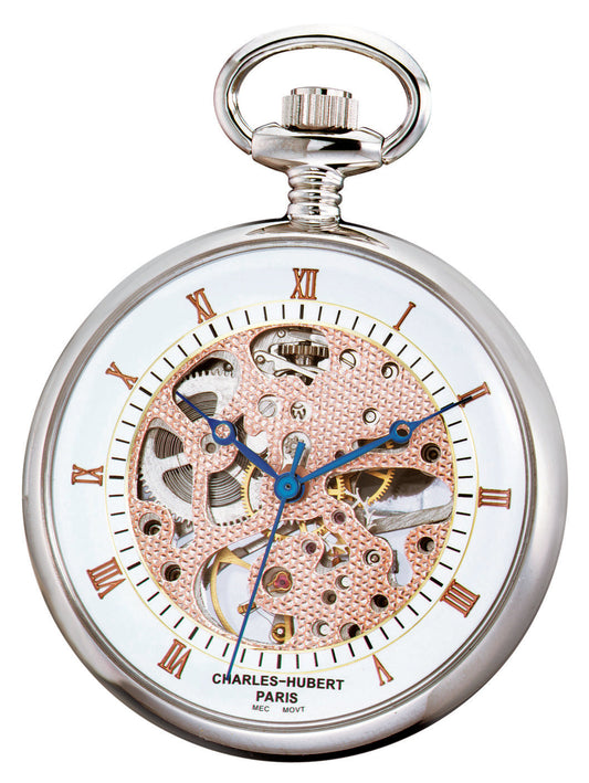 Charles Hubert Open Face Mechanical Pocket Watch 3801