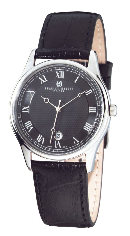 Charles-Hubert Stainless Steel Quartz Watch 3814-WB