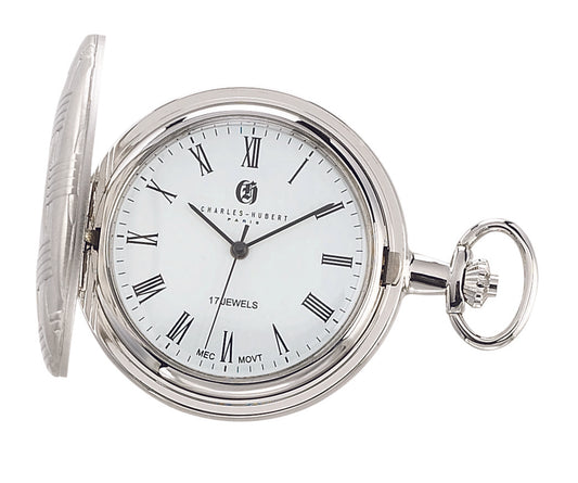Charles-Hubert Full Hunter Mechanical Pocket Watch 3841-WR