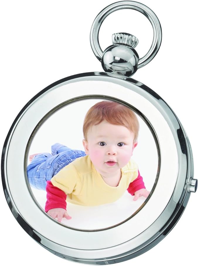 Charles Hubert Half Hunter Photo Frame Mechanical Pocket Watch 3849