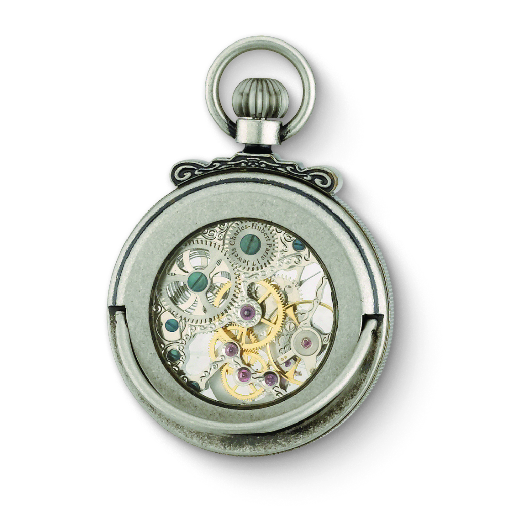 Charles Hubert Open Face Mechanical Pocket Watch 3869-S