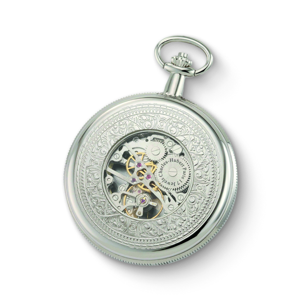 Charles Hubert Full Hunter Mechanical Pocket Watch 3909-W