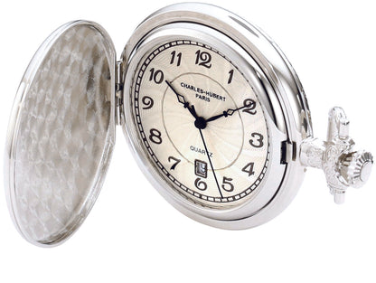 Charles Hubert Full Hunter Quartz Pocket Watch 3923