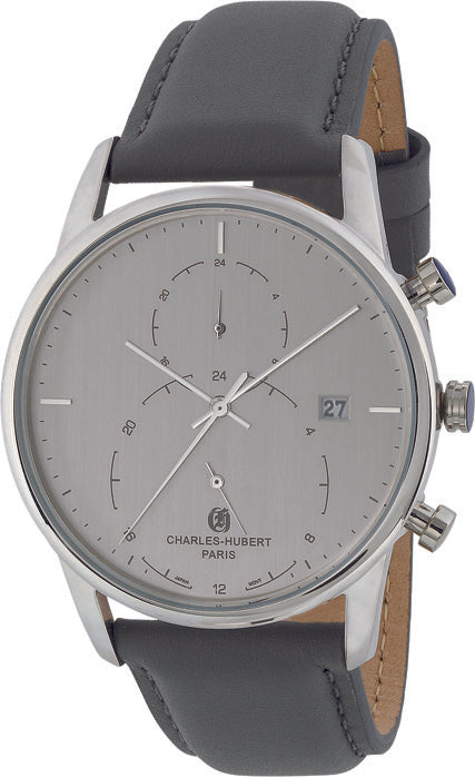 Charles Hubert Stainless Steel Quartz Watch 4001-S