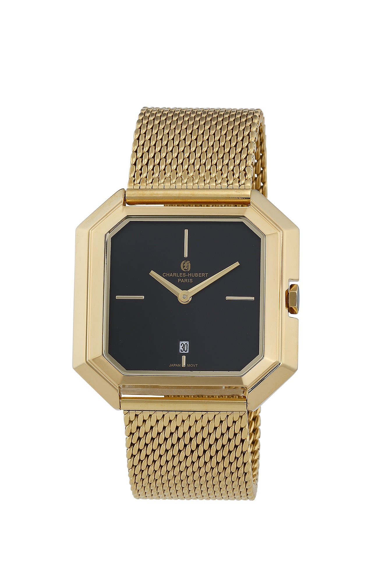 Charles Hubert Gold-Plated Stainless Steel Quartz Watch 4006-G