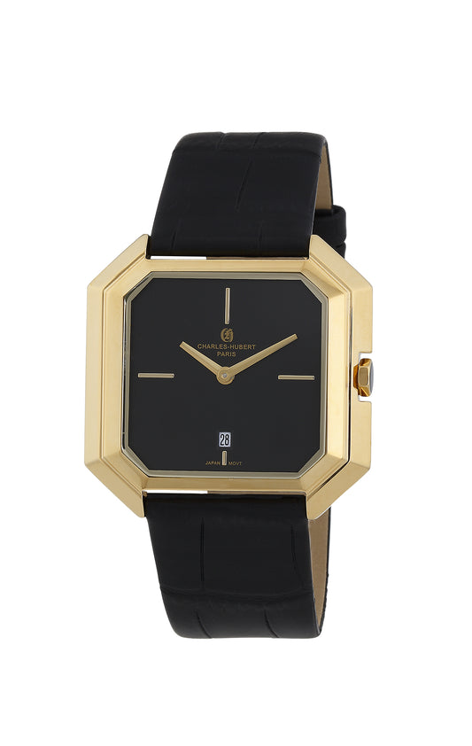 Charles Hubert Gold-Plated Stainless Steel Quartz Watch 4006-L