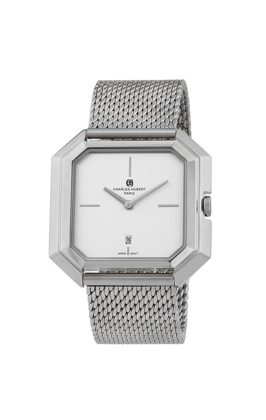 Charles-Hubert Stainless Steel Quartz Watch 4006-W