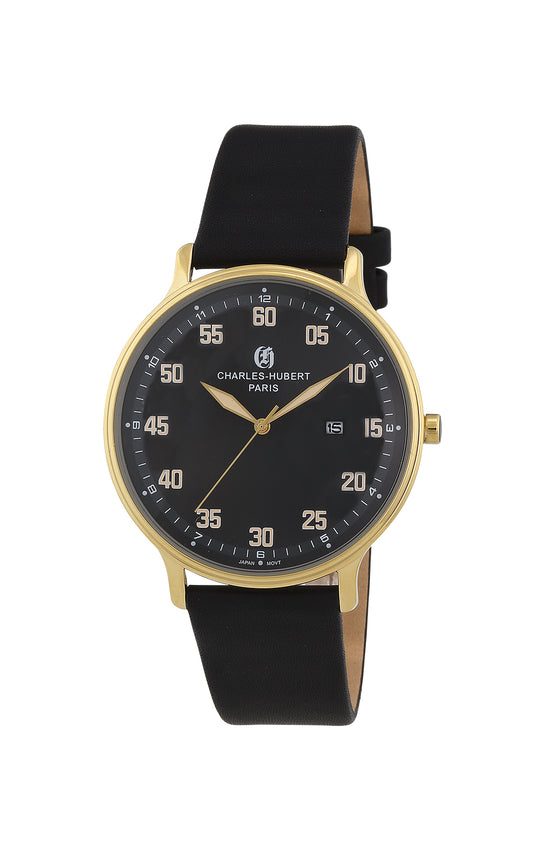 Charles Hubert Gold-Plated Stainless Steel Quartz Watch 4015-G