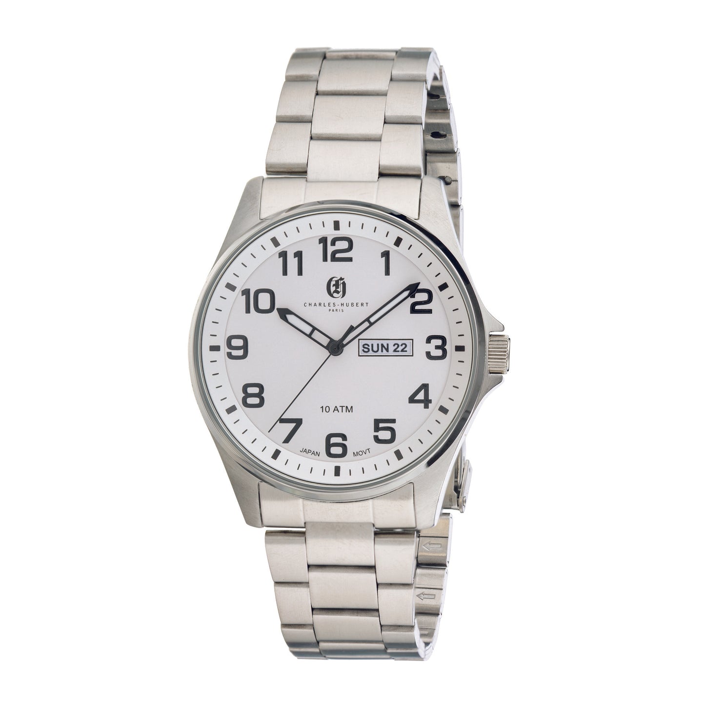 Charles-Hubert Stainless Steel Quartz Watch 4020-W