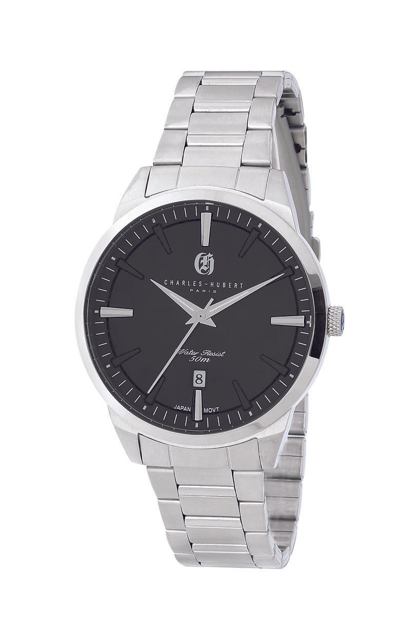 Charles-Hubert Stainless Steel Quartz Watch 4022-W