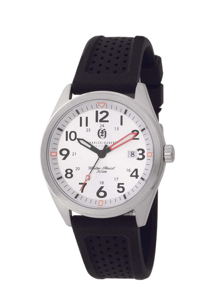 Charles-Hubert Stainless Steel Quartz Watch 4024-WL