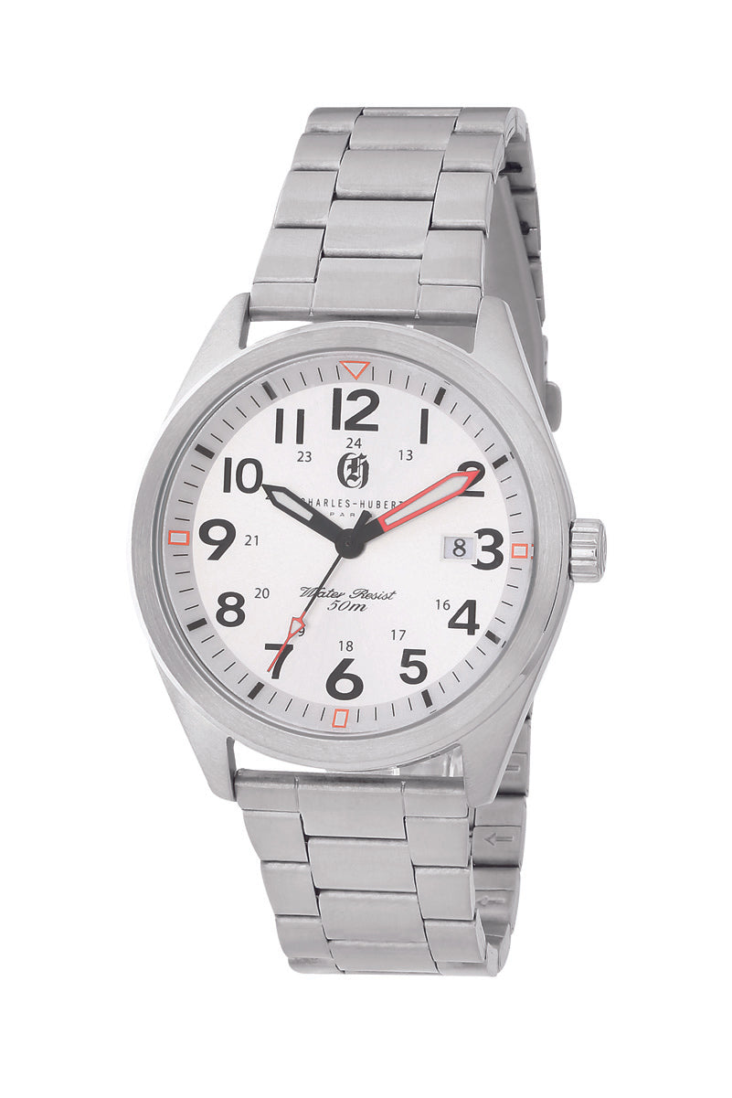 Charles-Hubert Stainless Steel Quartz Watch 4024-WM