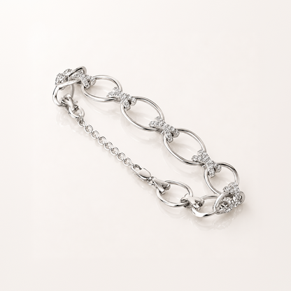True Origin Lab Grown Diamond VS+ F+ 7 in with 1 in extension Complete X and O Bracelet