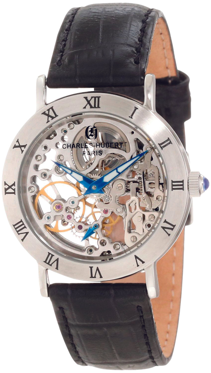 Charles Hubert Stainless Steel Mechanical Watch 6790-B