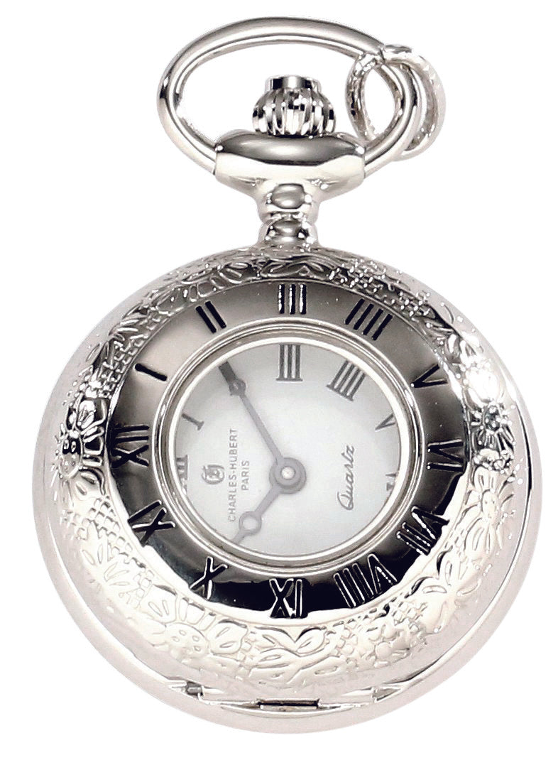 Charles Hubert Half Hunter Quartz Pendant Watch 6815