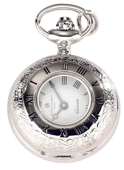 Charles Hubert Half Hunter Quartz Pendant Watch 6815