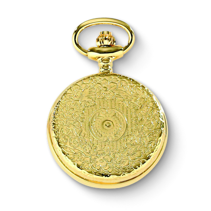 Charles-Hubert Two-Tone Full Hunter Quartz Pendant Watch 6819