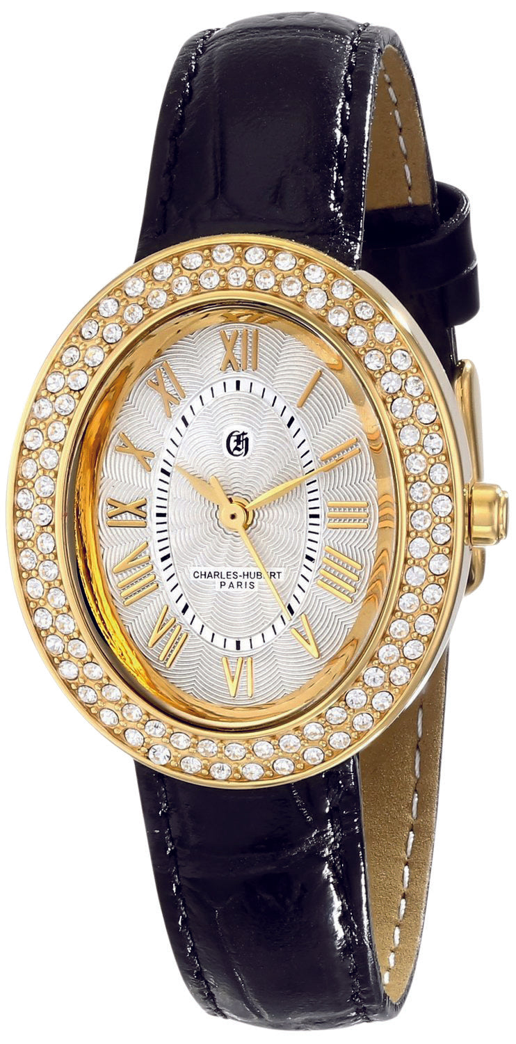 Charles Hubert Gold-Plated Stainless Steel Quartz Watch 6837-G