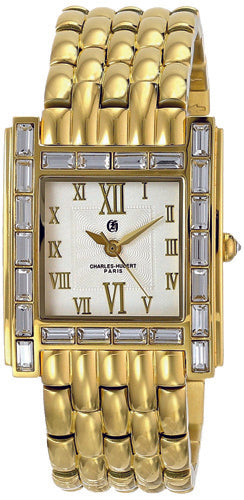 Charles Hubert Gold-Plated Stainless Steel Quartz Watch 6900-G