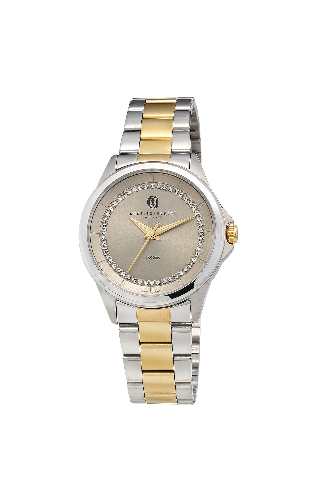 Charles-Hubert Two-Tone Stainless Steel Quartz Watch 6918-G