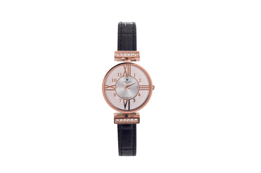 Charles-Hubert Rose Gold Plated Stainless Steel Quartz Watch 6923-RG