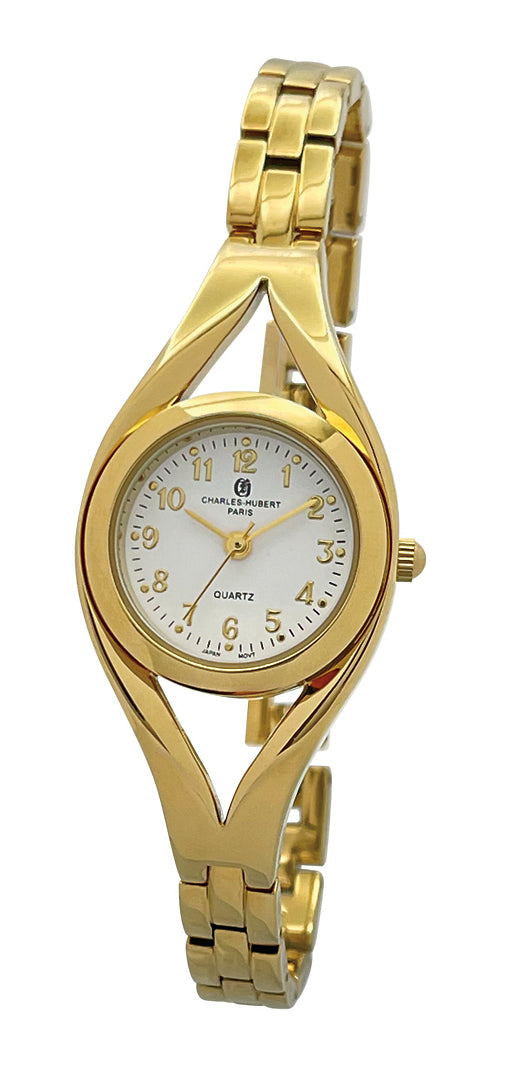 Charles-Hubert Gold-Plated Quartz Watch 6928-G