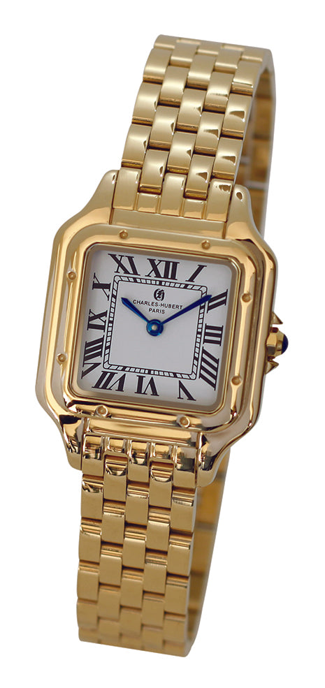 Charles-Hubert Gold-Plated Stainless Steel Quartz Watch 6931-G
