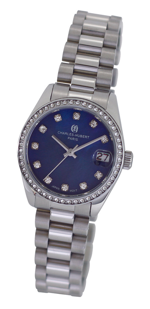Charles-Hubert Stainless Steel Quartz Watch 6934-E