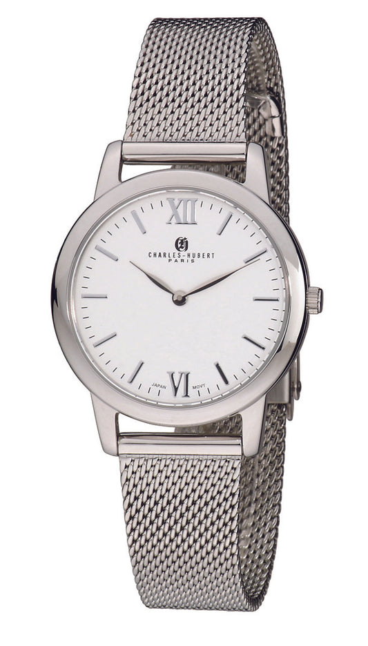 Charles-Hubert Stainless Steel Quartz Watch 6998-W