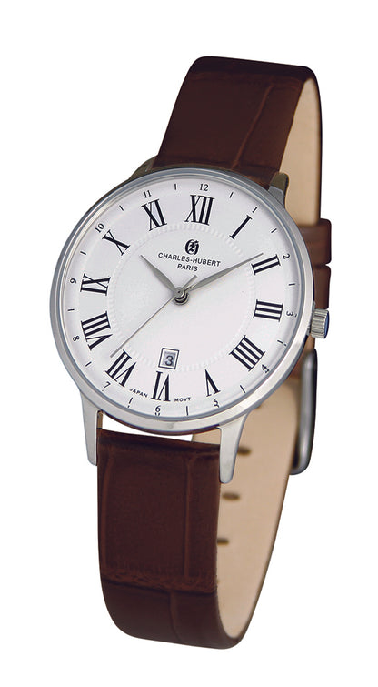 Charles-Hubert Stainless Steel Quartz Watch 7037-W