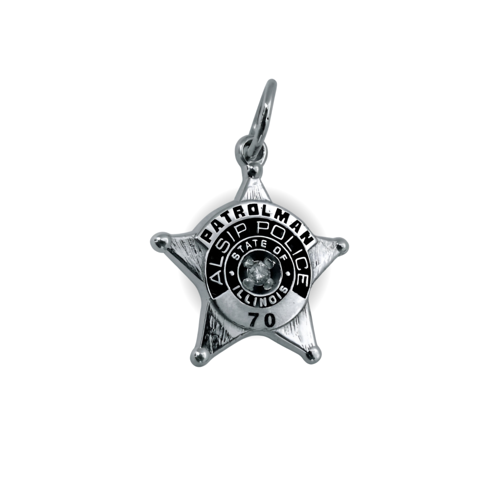 Aisip Police Department Star Badge Pendant