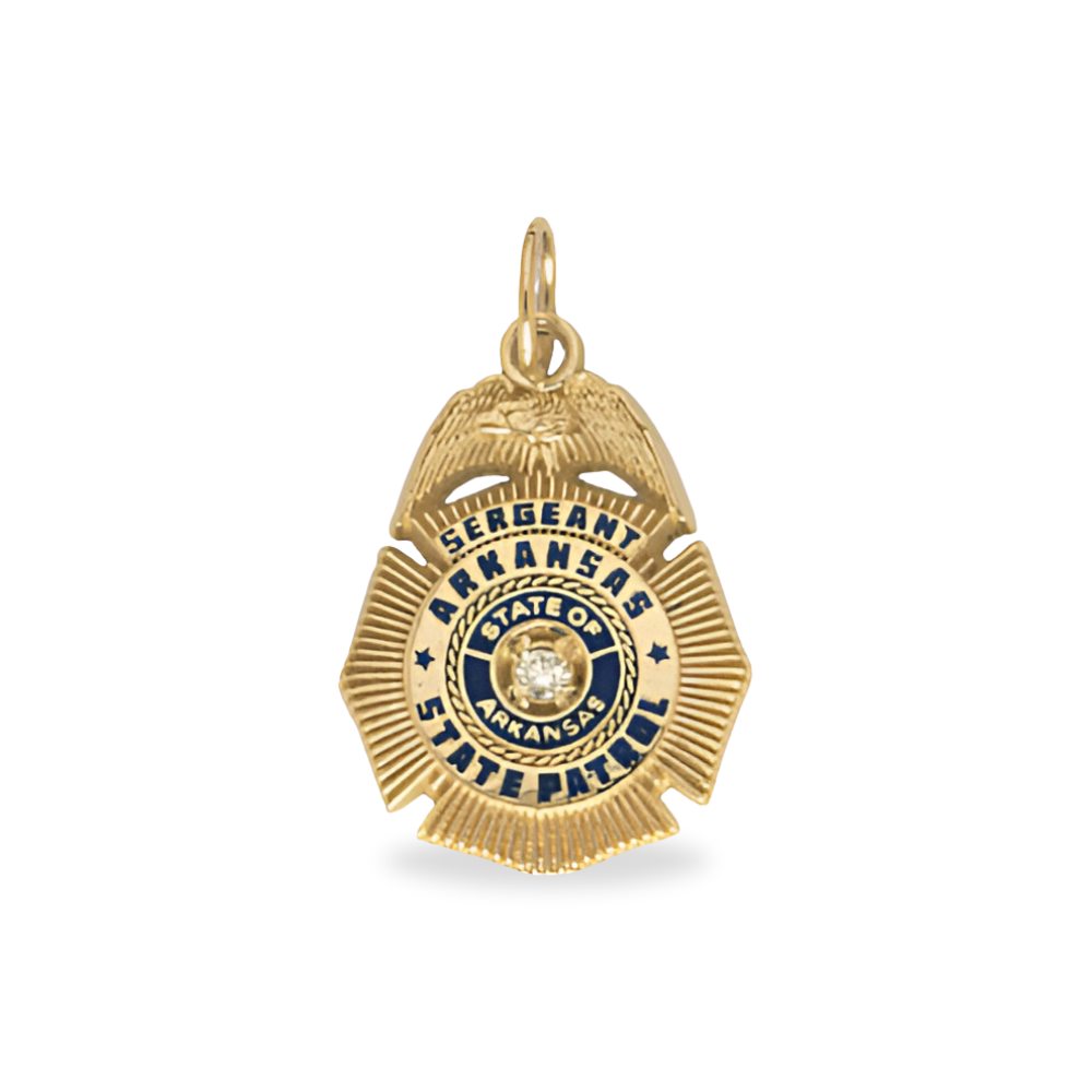 ASP Medium Badge Pendant - Gold