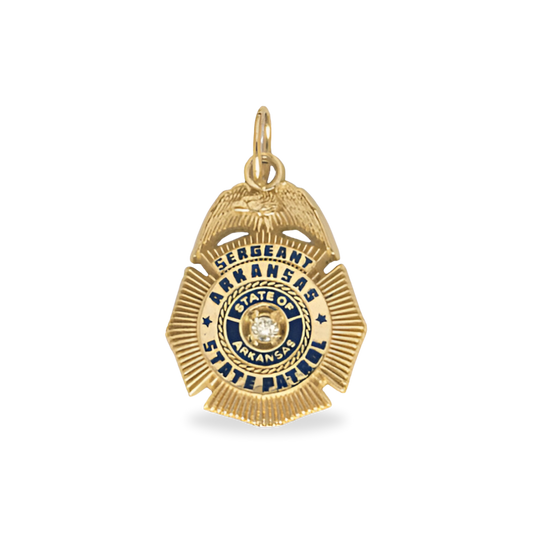 ASP Medium Badge Pendant - Gold