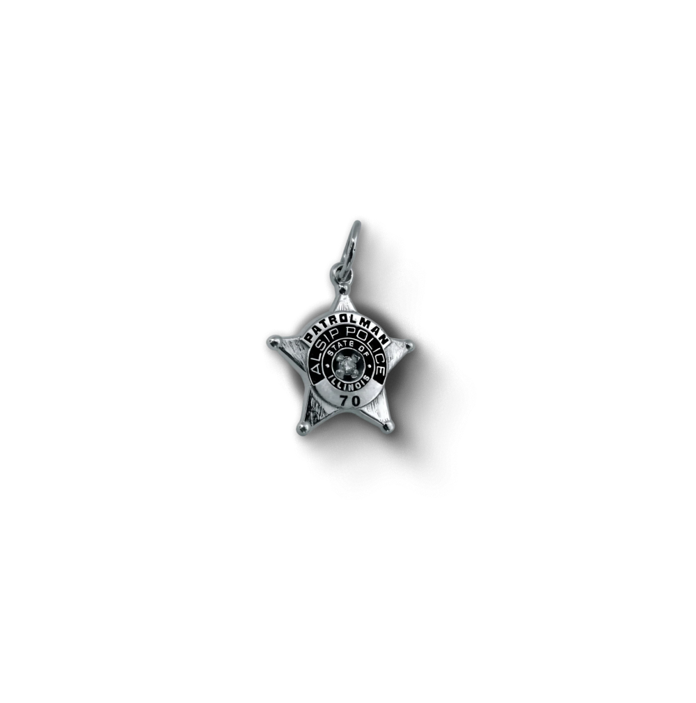 Aisip Police Department Star Badge Pendant