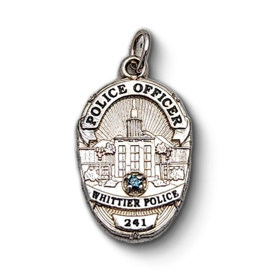 Whittier Police Department Badge Pendant