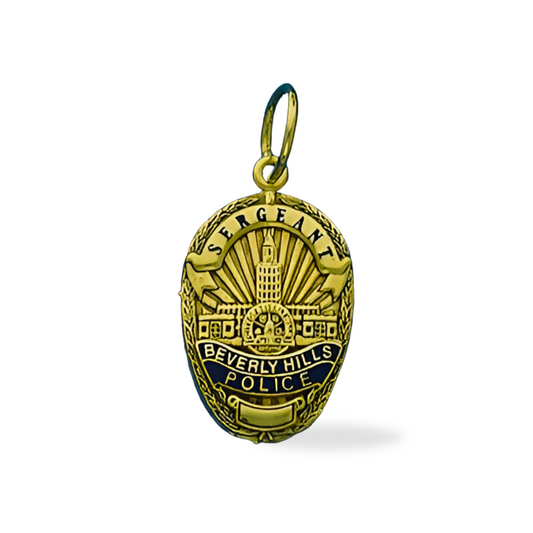 Beverly Hills PD - Badge Pendant -  Gold & Two Tone