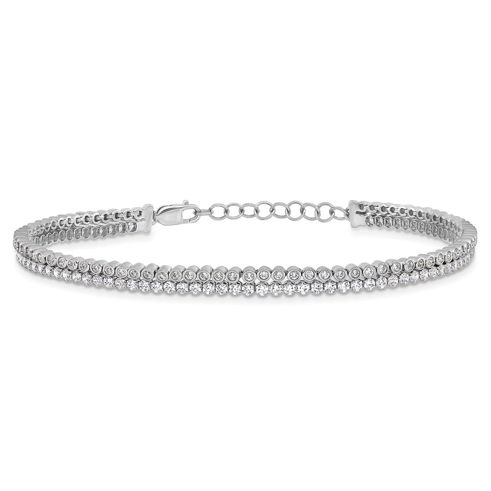 True Origin Lab Grown Diamond VS+ F+ 7 in with 1 in extension Complete Bracelet