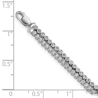 True Origin Lab Grown Diamond VS+ F+ 7 in with 1 in extension Complete Bracelet