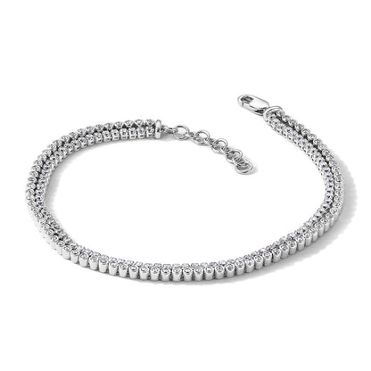 True Origin Lab Grown Diamond VS+ F+ 7 in with 1 in extension Complete Bracelet