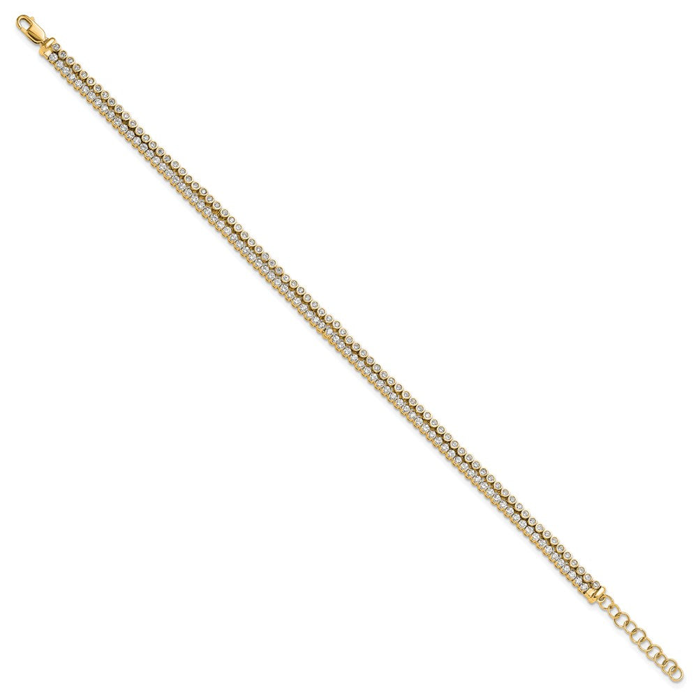 True Origin Lab Grown Diamond VS+ F+ 7 in with 1 in extension Complete Bracelet