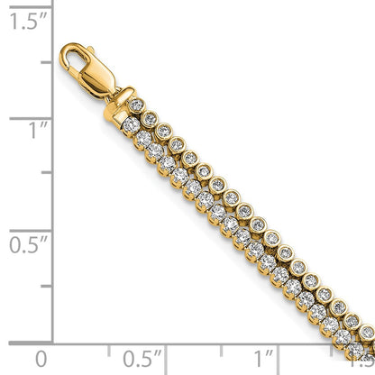 True Origin Lab Grown Diamond VS+ F+ 7 in with 1 in extension Complete Bracelet